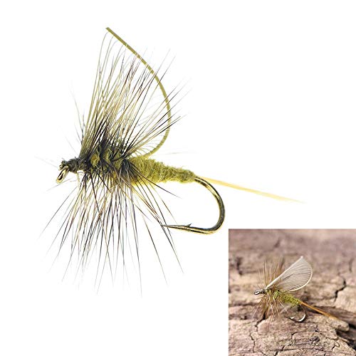 L-MEIQUN, 1pc Artificial Insect bait Fly Fishing Lure trout fly fishing hooks tackle with case box