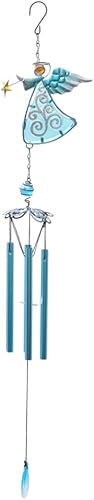 Miniatura 1 de GANAZONO Encantador colgante colgante colgante carillón de viento la campana madre cristal ángel campanillas de viento vintage al aire libre