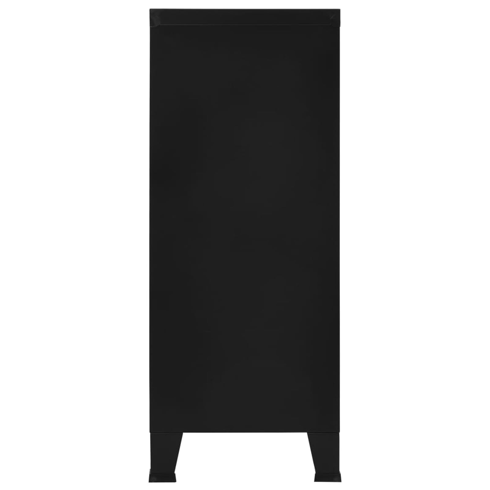 Gecheer Armadio,Armadietto,Classificatore,Schedario,Archivio,per Ufficio,in Acciaio,Nero,con 2 Ante,90x40x100 cm,Armadietto Archivio per Ufficio in Metallo,Armadio Armadietto Schedario in Metallo