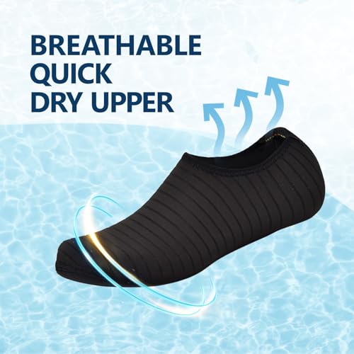 Image of JACKSHIBO Water Shoes for Women Men Quick-Dry Swim Shoes Beach Water Socks | Aqua, Swimming, Yoga, Surf, River, Lake, Kayak, Pool Socks, Cruise Essentials, Sport, Adult, Unisex, Cute, Barefoot, Vacation