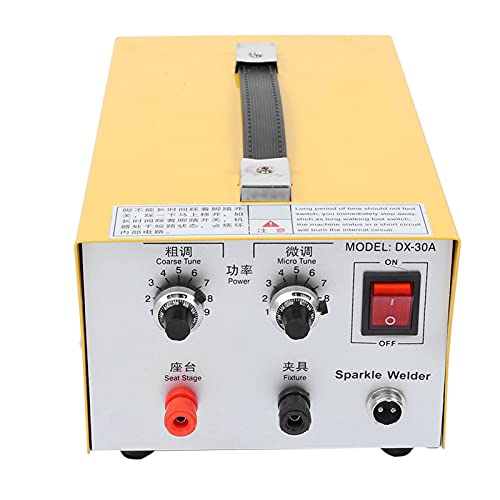 cigemay Spot Welder, Professional DIY Gold Silver Jewelry Welding Machine with Insulating Tweezers and Power Regulator, Convinient Pulse Spot Welder for K Gold Jewelry Making and Processing(EU) Deal
