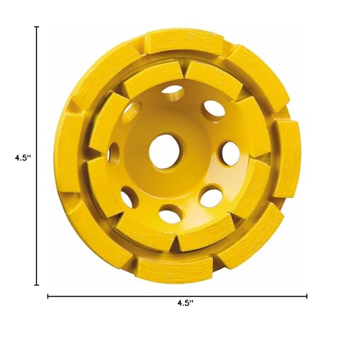 Grinding Wheel, Double Row, Diamond Cup, 4-1/2-Inch (DW4774)