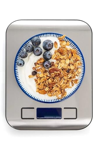 Báscula digital portátil 5 kg gris miniatura 4