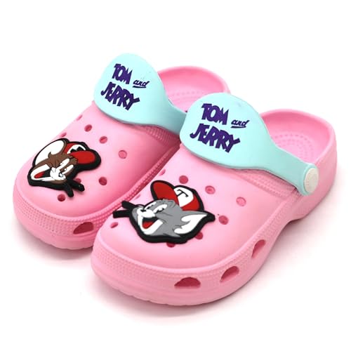 Image of SVAAR Tom & Jerry Kid's Attractive Clogs with Authentic Tom & Jerry Charms and Adjustable Back Strap