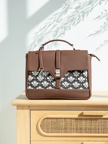 Image of ZOUK | Women's Vegan Leather | Stylish Handbag with Adjustable Strap, Top Handle |