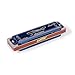 Boseno Blues Harmonica c 10 Holes Double Tremolo Key of C (Blue)