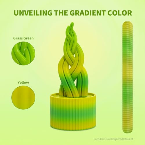 Image of OVERTURE Rainbow PLA Filament 1.75mm, Neatly Wound 3D Printer Filament 1kg Spool (2.2lbs), Dimensional Accuracy + /- 0.02 mm, Fit Most FDM 3D Printers (Avocado)