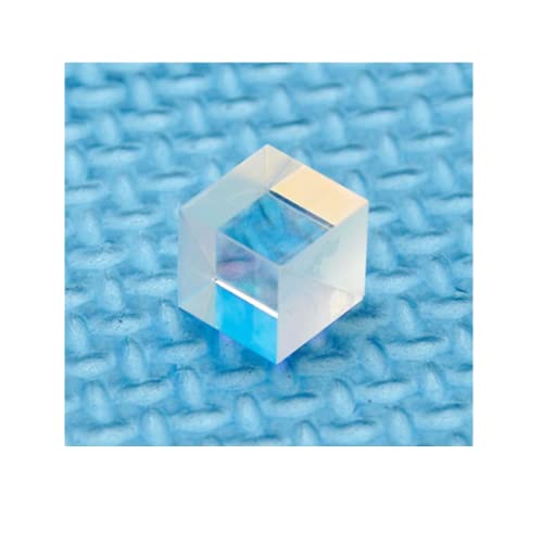 YILUBAO PBS Polarizing Beam Splitter Transparent Lens 630nm-660nm Polarizing Beam Splitter Cubes Lens 10X10mm