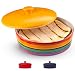Ceramic Tortilla Warmer by KooK, Colorful Design, Holds up to 12 tortillas