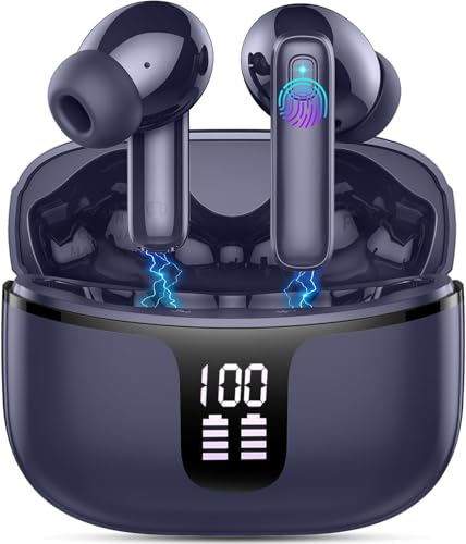 Cuffie Bluetooth 5.3, Auricolari Bluetooth con HD Mic Stereo...