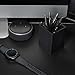 FERNACO Pen and Pencil Holder for Desk - Set of 2 - Silicone Pen Holder is Durable and Long Lasting - Simple and Stylish Desk Organizer - Matte Black