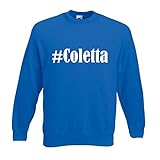 Reifen-Markt Sweat-shirt #Coletta Taille 2XL Couleur bleu imprimé blanc