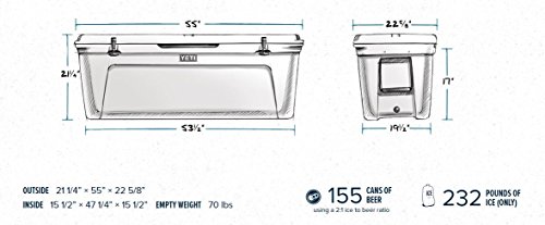 Yeti Tundra 250 Cooler, White #TOP3
