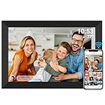 FRAMEO Digital Photo Frame WiFi 32GB 10.1 Inch 1280x800 IPS Touch Screen Digital Picture Frame Easy Setup Share Photo or Video via Frameo APP