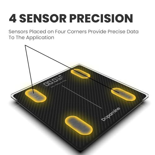 Image of The Cube Club Weight Machine Smart Sync Body Fat Analyzer Multi-User Profiles 12 Health Metrics BMI Weighing Scale with LED & Glass Top (CARBON FIBER, 180kg Max, 2.5 Year Warranty)