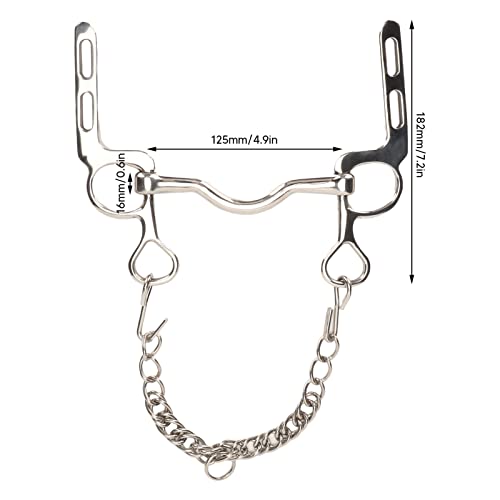 Embout de bouche de cheval en acier inoxydable résout le manque de contrôle - 2