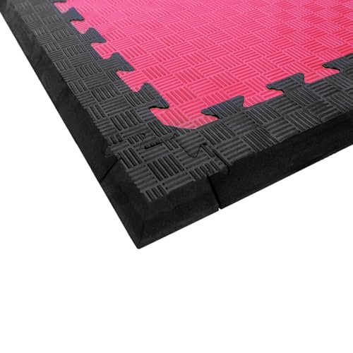 Image of USI UNIVERSAL Interlock Eva Foam Mat Slant Edge, SE Gym Floor Mat Slant Edge (1m x 8cm), Workout Mat Ideal For Taekwondo Arena Home Exercise Gym Equipment Mat (Black- 35mm)