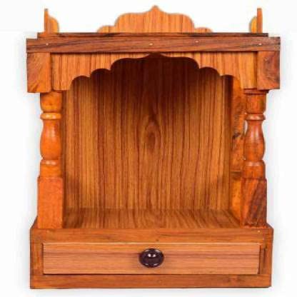 Templo de madera Pooja Mandir altar doméstico de 45 cm premontado