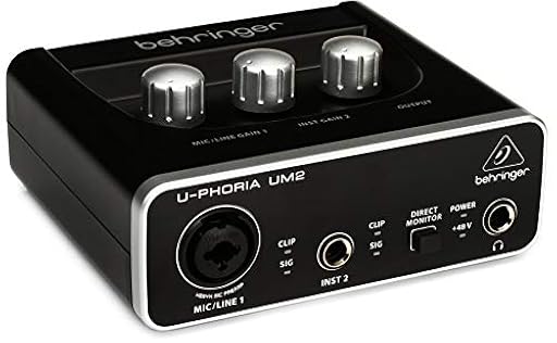 Behringer UM2 - Interfaz de audio USB 2x2 Audiophile con preamplificador de micrófono Xenyx, Color negro | Ya disponible en tu tienda friki favorita! En mundofriki.es! Behringer UM2 - Interfaz de audio USB 2x2 Audiophile con preamplificador de micrófono Xenyx, Color negro | Ya disponible en tu tienda friki favorita! En mundofriki.es!