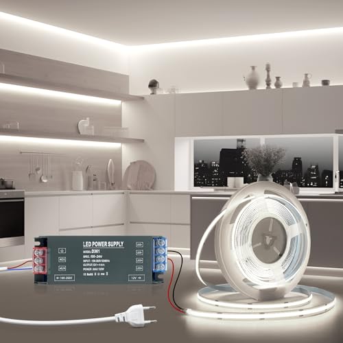 BRIMETI Tira LED 5M COB 24V Autoadhesivo