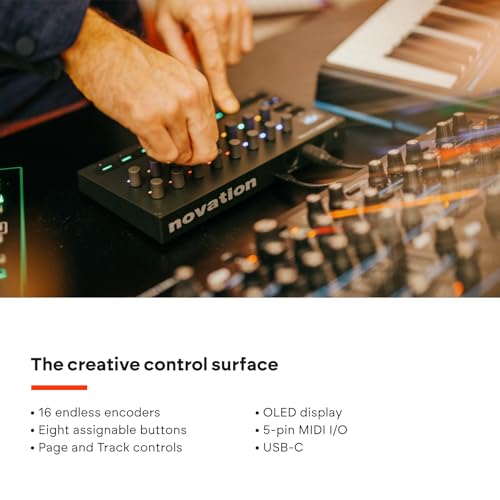 Image of Novation Launch Control 3 USB MIDI Control Surface | USB, 16 Endless Encoders, 8 Assignable Buttons, OLED Display, 5-Pin MIDI I /O, 7 Custom Modes