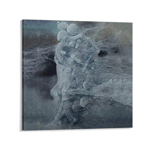 Toile Beksinski pour chambre à coucher déco murale moderne 60x60