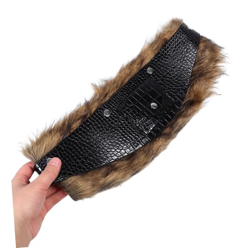 VALICLUD Retro Plush PU Waist Belt Adjustable Wide Corset Belt for Dresses Coats and Cosplay Stylish Fashion Accessory with Durable Plush4