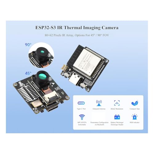 Caméra thermique ESP32-S3 80x62 module infrarouge compact extensible