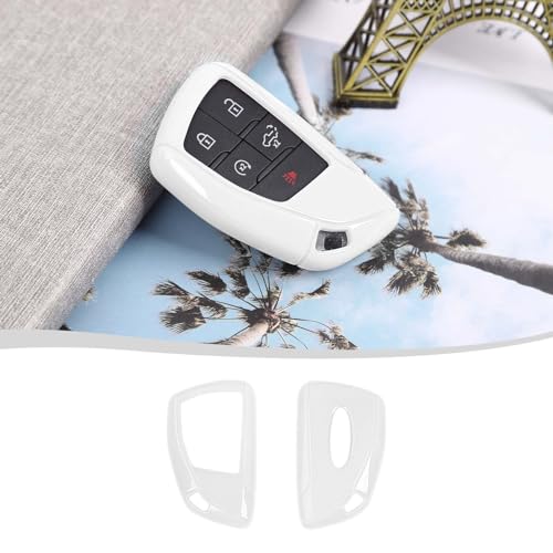 Coque de clé pour Chevrolet Silverado ZR2 finition blanche haut de gamme protection ABS Voodonala