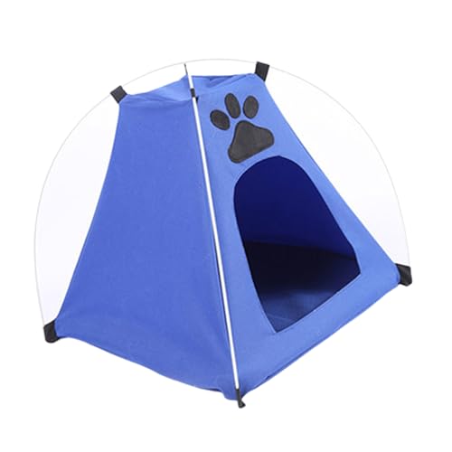 取り外し可能な猫冷却テント屋内屋外ままごとシェルタークッション付き犬の睡眠キャンプ猫プレイテント