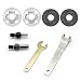 Produktbild Her Kindness 8 Stück set Handbohrmaschine Conversion Rod Connecting Adapter, Bohrmaschine Variable Winkelschleifer Pleuelstangen Converter Set für Trennscheibe, Polierrad, Griff-Halter-Adapter