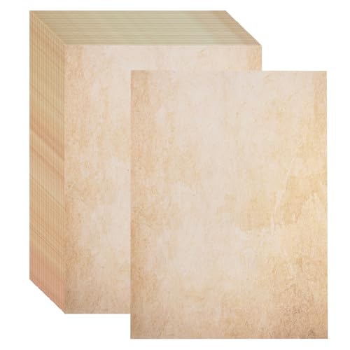 70 Hojas Papel Reciclado de Diseño Vintage DIN A4