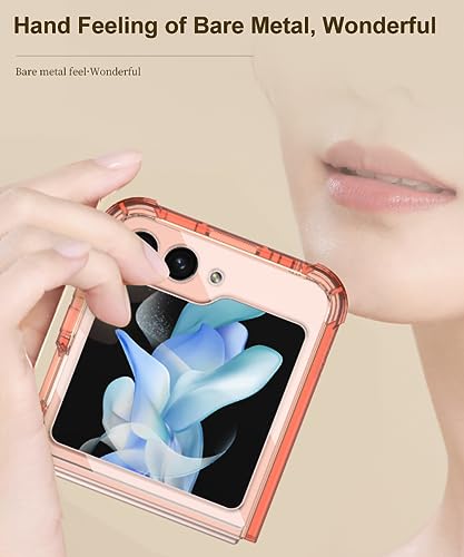 Image of BOUNCEBACK Transparent Shockproof Case /Cover for Samsung Galaxy Z Flip5 / Galaxy Flip 5 Case Cover - (Clear | Rubber)