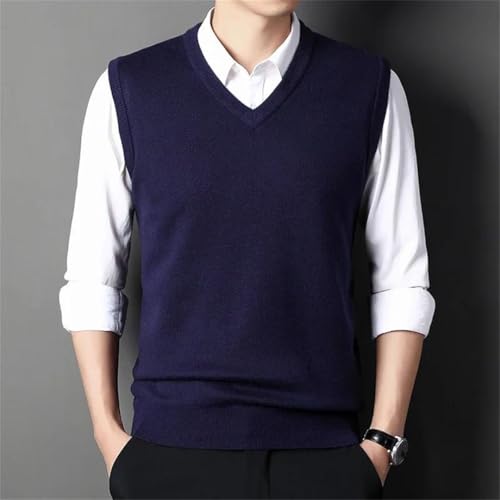 Men's Solid Color Fashion Sweater Vest Casual Warm Top for All Seasons Comfortable Breathable Layering Essential2