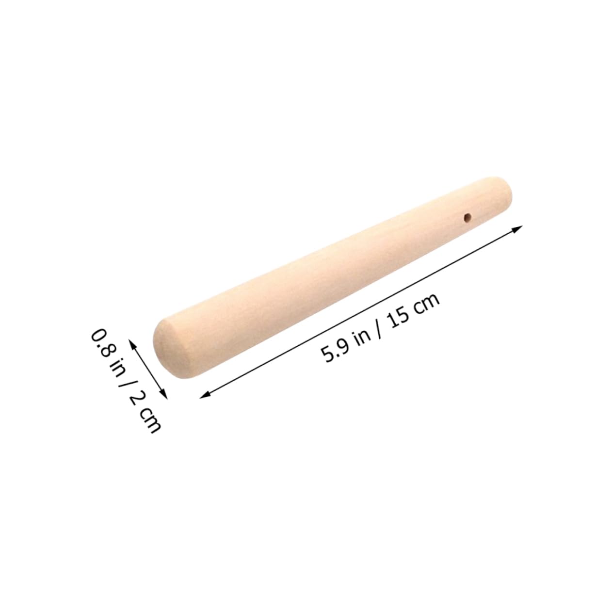 DECHOUS 5pcs Wooden Food Muddler Manual Grinding Rods Essential Kitchen Gadget for Spice Garlic