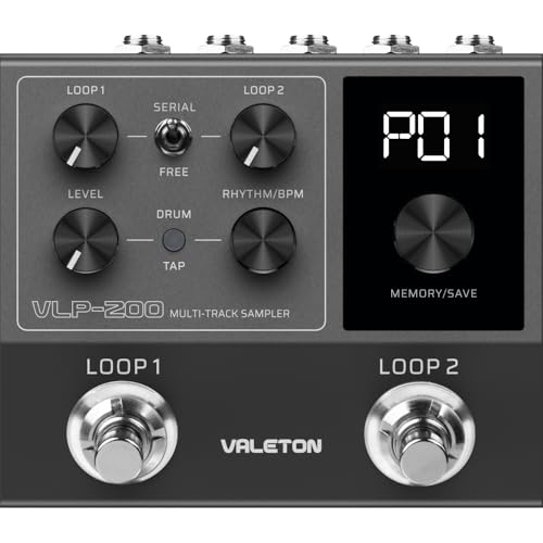 Valeton VLP-200 Multi-Track Sampler - Two full-featured loopers and a variety of drum rhythm...