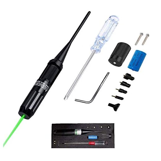 ADAFAZ Bore Sight Kit Green Boresighters for .22 to .50 Caliber Pistols Rifles Bore Sighter for Hunting