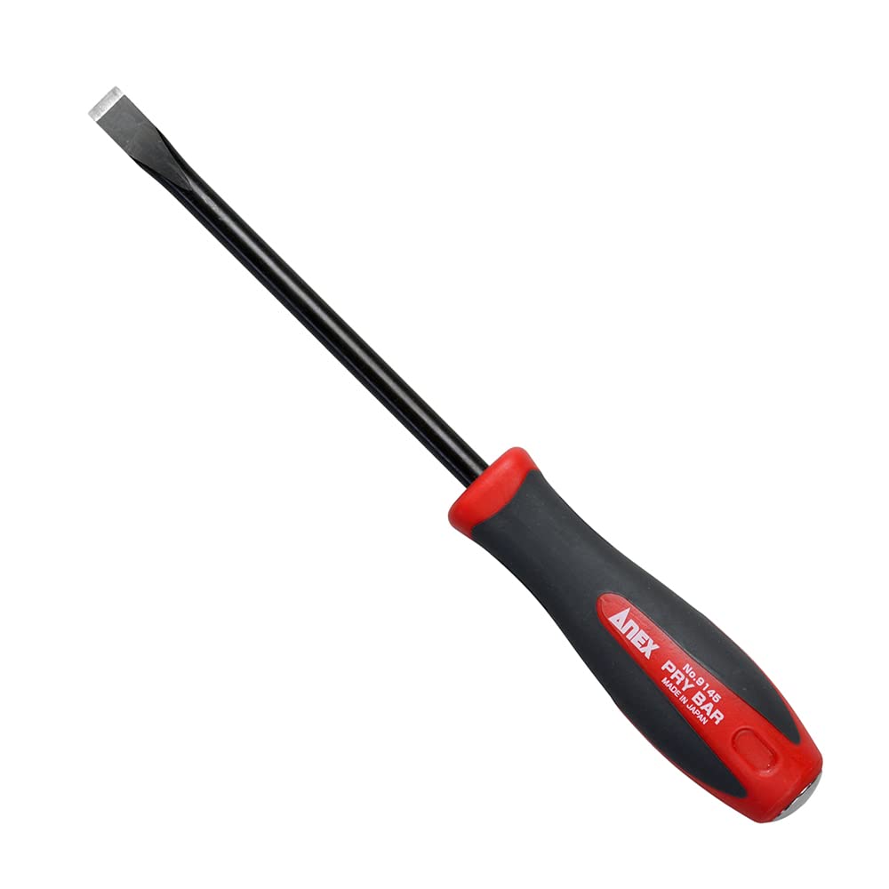 ANEX Pry Bar No.9145 Flat Tip 10mm Chrome Vanadium Steel 9.4in Made in Japan