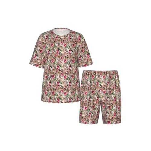 Pyjama léger et respirant pour homme ensemble d'été imprimé