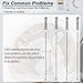Washer Suspension Rod Kit Compatible with Whirlpool WTW4616FW2 WTW4800BQ0 WTW4800BQ1 WTW4616FW0 WTW4616FW1 WTW4616FW3 WTW4715EW0 WTW4715EW2 WTW4810BQ0 WTW4810BQ1 WTW4810EW0