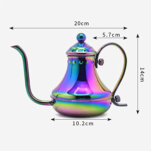 cjcaijun Máquina de café expreso 304 Acero Inoxidable Goteo Cafetera caño Largo Cuello de Cisne hervidor de Agua Barista… - Imagen 3