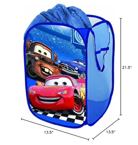 Image of Disney Cars Pop Up Hamper Blue 1'2 inch x 1'2 inch x 1'8 inch