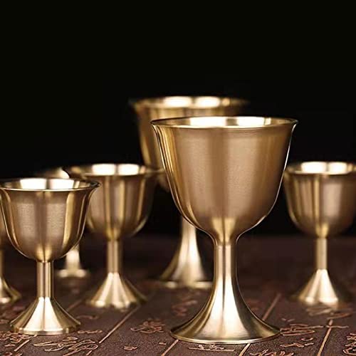 Rituale Cup Triple Moon Calice Chalic Prop Divinazione Strumento astrologico Wi Goldplating Ottone Stoviglie Chalic Prop - immagine 5