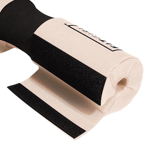 Image of FITGIRL - Squat Pad and Hip Thrust Pad for Leg Day, Barbell Pad Stays in Place Secure, Thick Cushion for Comfortable Squats Lunges Glute Bridges, Olympic Bar and Smith Machine