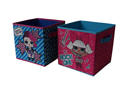 Image of LOL Surprise Set of 2 Durable Storage Cubes with Handles