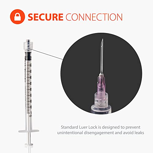 easytouch luer-lock syringe barrel 1ml syringe pack of 100