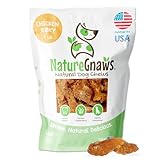 Nature Gnaws Chicken Jerky for Dogs – Made in The USA – Premium Natural Grain Free Dog Chew Treats – 1lb