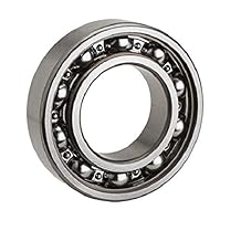 NTN Bearing 6204 Single Row Deep Groove Radial Ball Bearing, Normal Clearance, Steel Cage, 20 mm Bore ID, 47 mm OD, 14 mm Width, Open