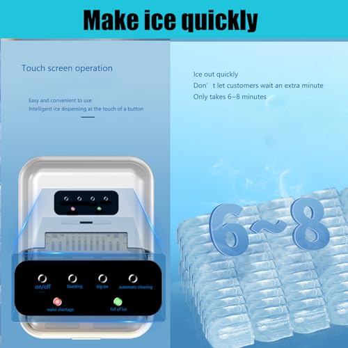Fabricadora de hielo portátil eléctrica 1.3L automática miniatura 4