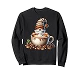 coffee lover caffeine barista gnome with fresh coffee beans felpa